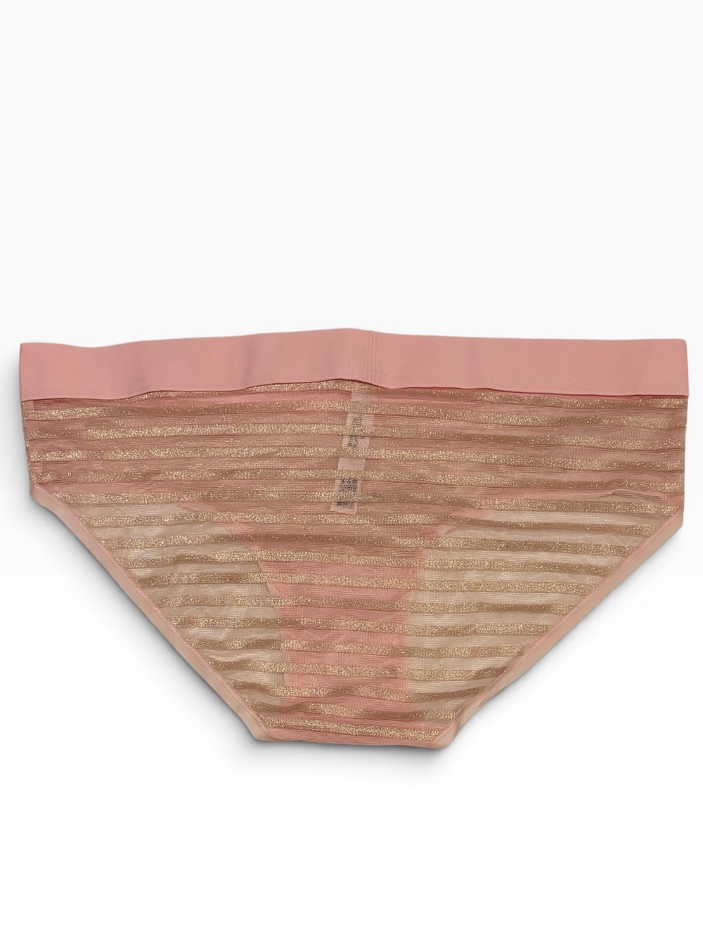 Victoria's Secret Pink and Gold Striped Bikini Briefs